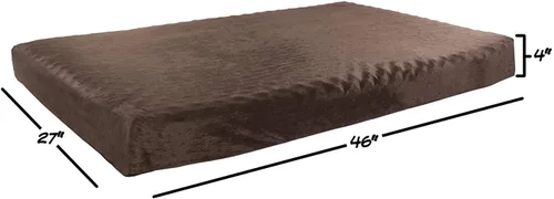 Vista 3 de PETMAKER - Cama ortopédica para perros, cama para mascotas de 2 capas para suelo, perrera o jaula con funda extraíble lavable, cama para perros