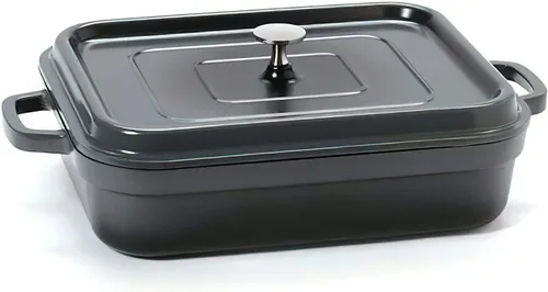 Vista 15 de G.E.T. CA-101-BK/BK/CC Heiss® - Mini bandeja para hornear/cazuela de aluminio fundido de bajo consumo, 10 onzas, color negro