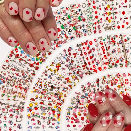 Vista 9 de 4 hojas de calcomanías de flores para arte de uñas, calcomanías de hibisco en relieve 5D, rosa, blanco, lirio, hibisco, flores tropicales, verano