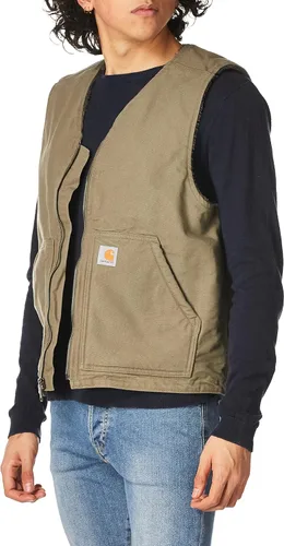 Vista 2 de Carhartt Chaleco holgado con forro de pato lavado para hombre