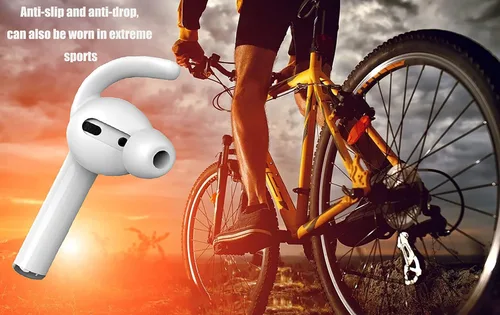 Vista 8 de 2 pares de ganchos para las orejas para AirPods, accesorios compatibles con auriculares AirPods 2 y AirPods 1 o EarPods, puntas de Airpod, ganchos