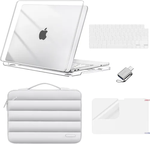 Vista 18 de MOSISO Compatible con MacBook Neo Case 13 pulgadas 2026 A3404 A18 Pro Chip Índigo