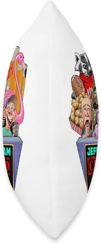 Vista 2 de JEFF DUNHAM Madison, WI (2023) - Almohada de 16 x 16 pulgadas, multicolor