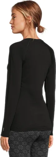 Vista 3 de SmartWool Camiseta clásica de capa base merino para mujer para todas las estaciones Negro
