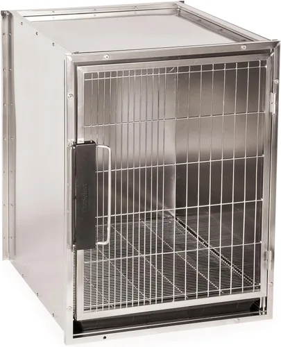 Vista 2 de ProSelect - Perrera modular de acero inoxidable, tamaño mediano