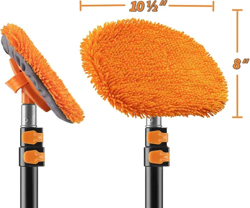 Vista 3 de Cabezal de limpieza de microfibra de chenilla para pared y automóvil