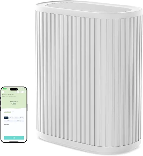 Vista 10 de Windmill Purificador de aire para el hogar - Filtración 3 en 1 para humo y más - Filtro HEPA verdadero, carbón activado y prefiltro - Cubre hasta
