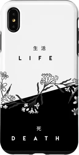 Vista 11 de Life Death Flowers - Funda de regalo japonesa minimalista con luz oscura para iPhone 17