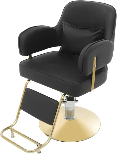 Vista 16 de Silla de peluquería para estilista Silla de peluquería hidráulica ajustable con giro giratorio de 360 grados para peluquería peluquería tatuaje