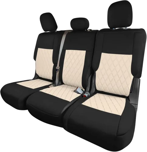 Vista 13 de FH Group Fundas de asiento de automóvil de ajuste personalizado específicamente hechas para Ford Explorer Base 2020-2024, fundas de asiento Negro