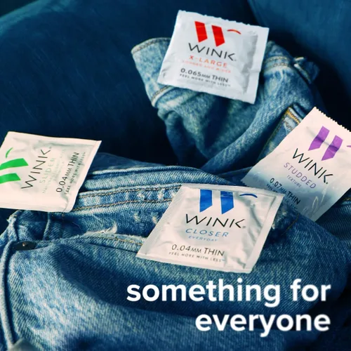 Vista 6 de WINK Preservativos con tachuelas, 24