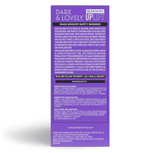 Vista 7 de SoftSheen -Carson Interbeauty Dark and Lovely® Uplift - Kit de blanqueamiento con polvo, revelador y tóner para cabello rubio