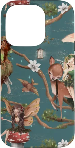 Vista 16 de iPhone 12/12 Pro Woodland Criatures - Carcasa para jardín de hadas