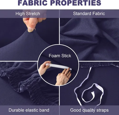 Vista 4 de BT.WA Funda de sofá modular en forma de L, funda elástica y suave para sofá de 2 piezas, protector de muebles con 2 fundas de almohada