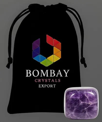 Vista 3 de Piedra de Amatista Pulimentada – Cristal Natural Púrpura para Positividad, Claridad y Equilibrio – Piedra de Bolsillo para Meditación, Reiki