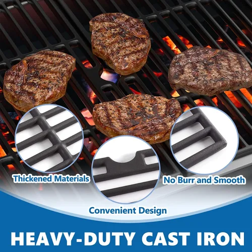 Vista 3 de SafBbcue Rejillas de cocción de 18 3/16 pulgadas para Charbroil Performance G422-0012-W1 G422-0013-W1 463243518 463243519 463275717 4632755177