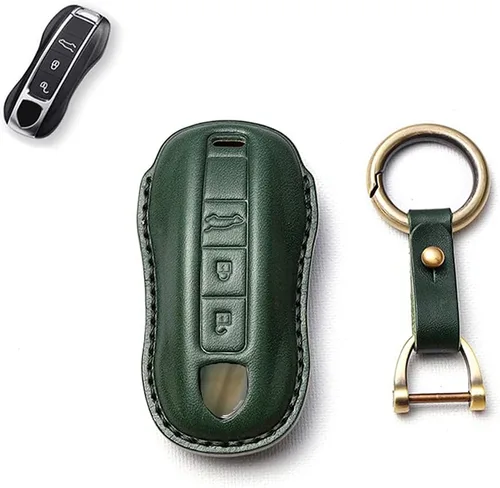 Vista 12 de SANRILY - Funda para llave de 3 botones para Porsche Cayenne 911 Cayenne Coupe Panamera 2020 sin llave con mando a distancia de protección completa