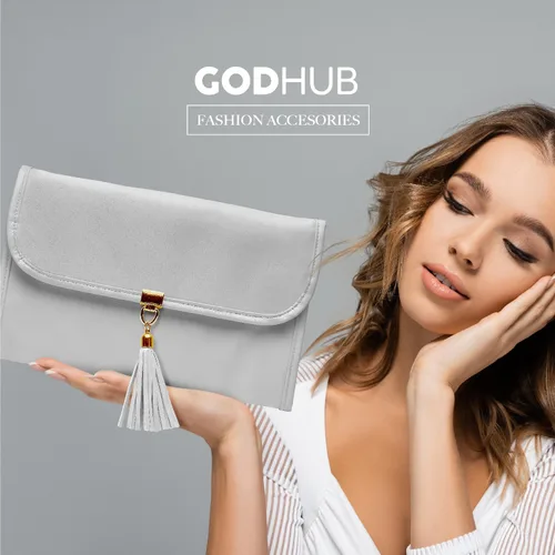 Vista 7 de GodHub Estuche de viaje para joyas Organizador de joyas de viaje Organizador de joyas Joyero Organizador de Mujer Pequeño estuche de viaje