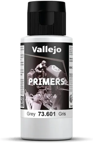 Vista 6 de Vallejo - Primário de Superfície Primário Acrílico Gris 18 ml (0,6 fl.oz.) Acabamento Mate e Secagem Rápida Perfeito para Aerografia e Ótima