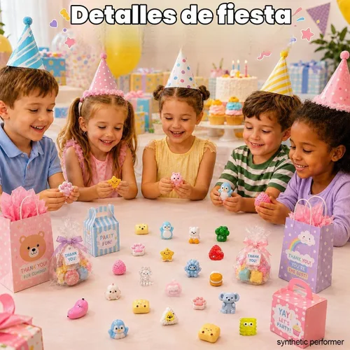 Vista 6 de 30 juguetes de Taba Squishies a granel, Kawaii Mini Squeeze Fidget Juguetes