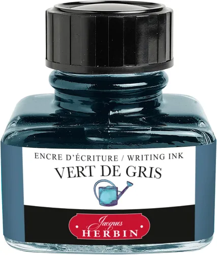 Vista 17 de Tinta para pluma estilográfica Herbin - Botella de 30 ml - Bleu Azur