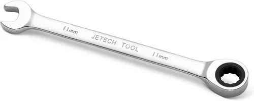 Vista 17 de Jetech - Llave combinada de trinquete de 10 mm, llave de carraca de grado industrial con trinquete de 12 puntas y 72 dientes, acero Cr-V forjado