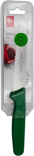Vista 3 de Light 'n' Mighty Cuchillo utilitario de cocina - Hoja dentada de 5.5 pulgadas - Cuchillo de cocina de acero inoxidable, verde - Parve.