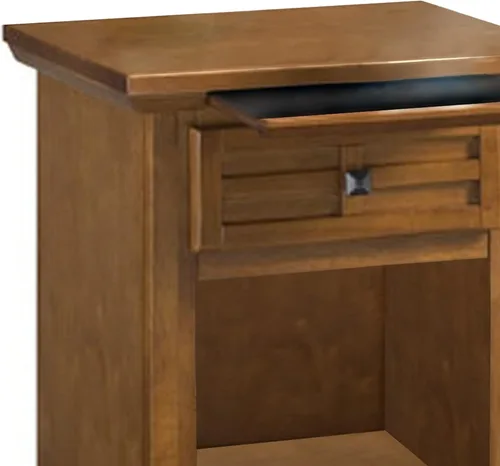 Vista 5 de Mesita de noche Home Styles Arts And Crafts, acabado blanco, Madera, Roble cottage