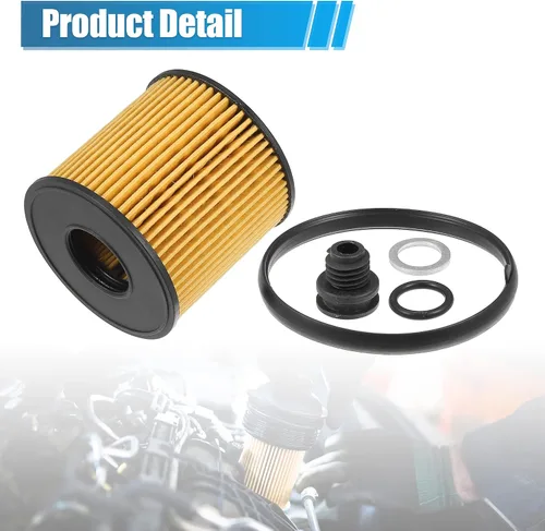 Vista 6 de X AUTOHAUX 4 piezas de repuesto de filtro de aceite de motor 26350-2J000 Filtro de combustible de aceite para Hyundai Elantra Limited SE SEL 2.0L L4