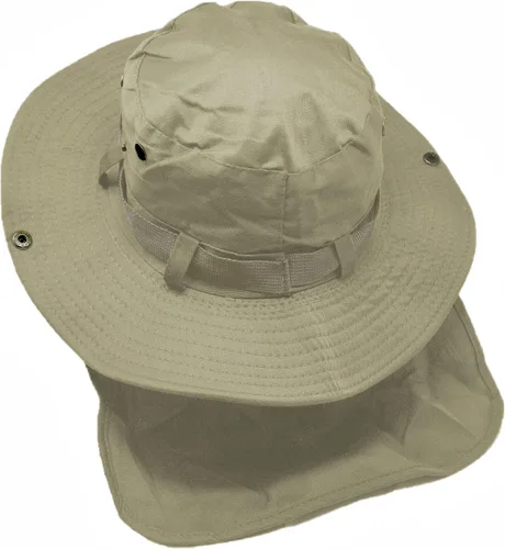 Vista 2 de Glory Max Sombrero de cubo Boonie con cubierta de solapa para el cuello Sun Safari ala ancha Pesca Jardín Senderismo Cap