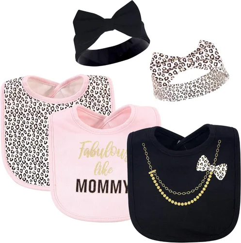 Vista 2 de Little Treasure baby-girls Bib and Headband Set