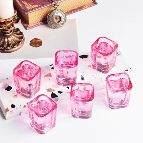 Vista 5 de Valeways, Juego de 12 vasos de chupito de base pesada de 2 onzas/vaso de chupito rosa lindo para accesorios de carrito de barra