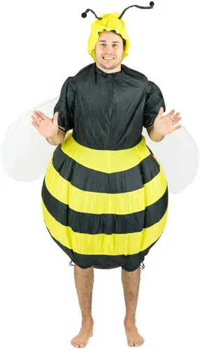 Vista 4 de Bodysocks - Disfraz inflable de abeja para adultos