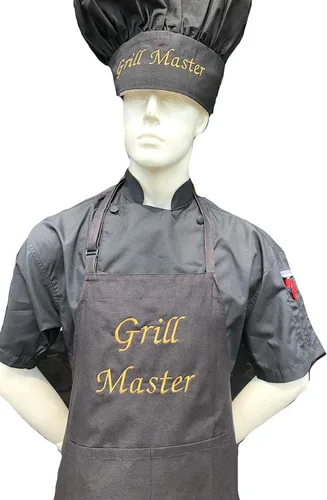 Vista 14 de CHEFSKIN Hermoso delantal de chef Grill Master Chef Regalo profesional