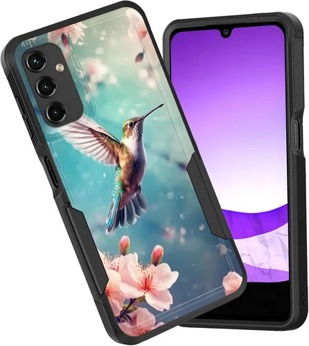 Vista 103 de Funda para Galaxy A15 5G, doble capa híbrida resistente a prueba de golpes, policarbonato duro, silicona suave, TPU, funda protectora para Samsung
