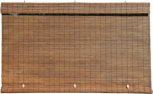 Vista 9 de Radiance - Persiana enrollable sin cordón Imperial Matchstick, madera de fruta, 72 pulgadas x 72 pulgadas Gris