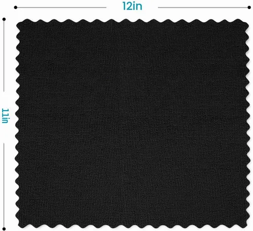 Vista 6 de Orighty - Paño de limpieza de microfibra, paquete de 24, trapos de limpieza negros de 12 x 11 pulgadas Microfiber Towels for Cars, Highly