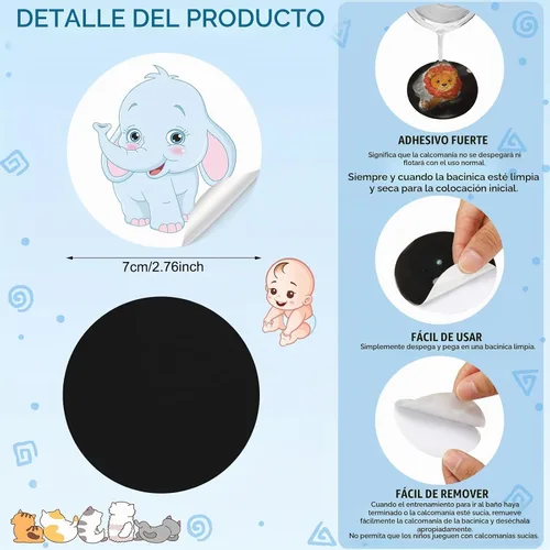 Vista 3 de Geyee 24 piezas de pegatinas de entrenamiento para orinal, pegatinas de orinal "Potty You Pee on Toilet", pegatinas de tabla de revelación