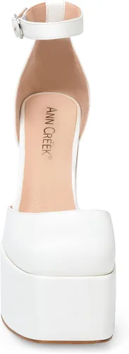 Vista 4 de ANN CREEK Women's Platform Chunky Heel for Women Square Toe Ankle Strap High Heels
