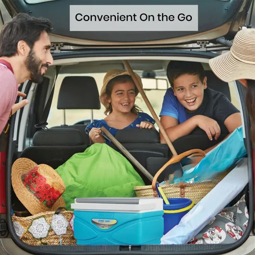 Vista 6 de Enfriador de pícnic – Enfriador duro de 4.5 litros – Coolbox mantiene el contenido fresco durante 48 horas – Enfriador exterior sin BPA – Enfriador