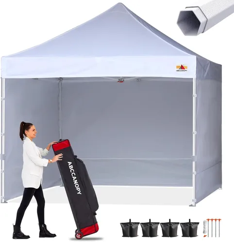 Vista 14 de ABCCANOPY - Tienda de campaña con dosel de primera calidad, sombra instantánea comercial, 10 x 15, serie premium, gris