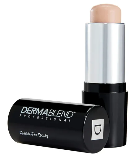 Vista 17 de Dermablend Quick-Fix - Base de maquillaje para cuerpo con cobertura total, corrector corporal resistente al agua para imperfecciones y tatuajes Lino