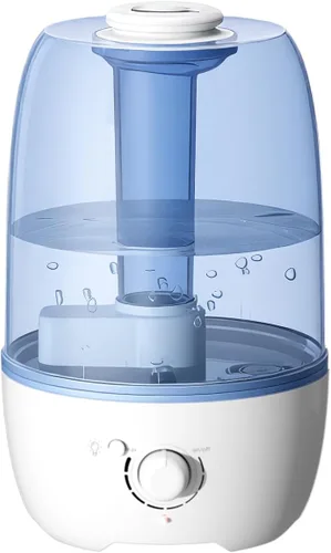 Vista 7 de MEGAWISE Humidificador para dormitorio infantil con gran capacidad de 3.2L, diseño sin fugas, salida de niebla fina, apagado automático, tanque Azul