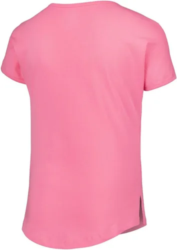 Vista 2 de Outerstuff Chicago Blackhawks Youth Girls Size 7-16 Sweet Victory Logo Dolman T-Shirt
