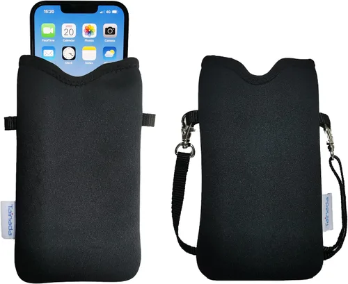 Vista 92 de Tainada Funda Estuche Bolsa de Neopreno para Teléfono para Hombres y Mujeres con Correa Cruzada/Cordón para el Cuello para iPhone 17/16/15 Pro Max
