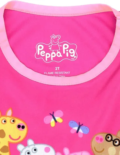Vista 5 de Peppa Pig Camisón de fantasía para niños pequeños y niñas, Rosado