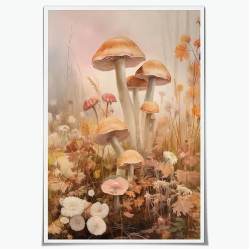 Vista 42 de WLZWD Arte de pared vintage de luna llena, impresión artística mística de bosque de medianoche, arte de academia oscura, póster estético, pintura
