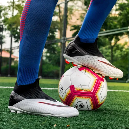 Vista 6 de Tacos de fútbol ligeros para hombre para entrenamiento de fútbol zapatos de fútbol sala profesionales antideslizantes - Zapatos de fútbol sala
