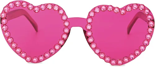 Vista 7 de Zando Gafas de sol con forma de corazón de diamantes de imitación para mujer, lentes de sol con forma de corazón con biseladas