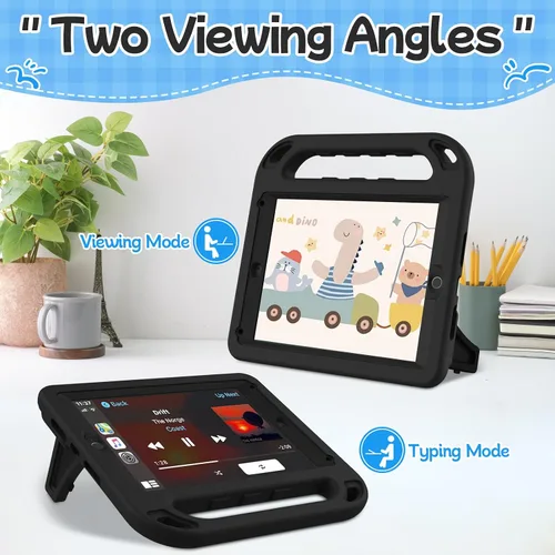 Vista 7 de BMOUO Funda para niños para iPad 9.7 2018/2017/iPad Air 2/1/Pro 9.7 - Protector de pantalla integrado con mango a prueba de golpes, funda